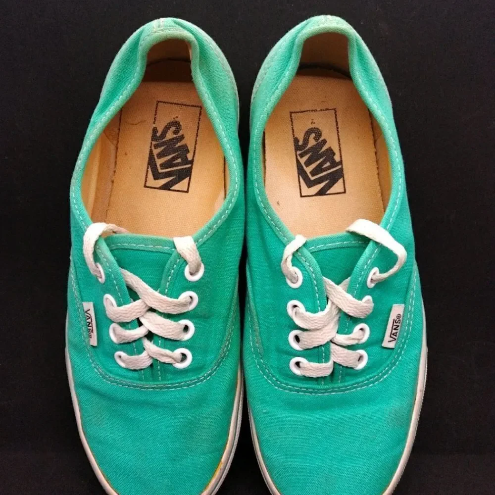 Vans Off The Wall‎ Skateboard Sneakers Women's Size 6.5 Blue Or Men's Size 5